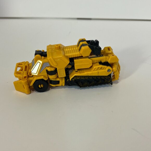 Vintage Transformer Transforming Yellow Bull Dozer Consturction Action Figure - Picture 5 of 11